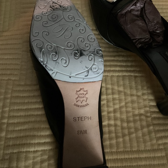 New Brighton Black and Silver Slip-On Loafers - Picture 7 of 9